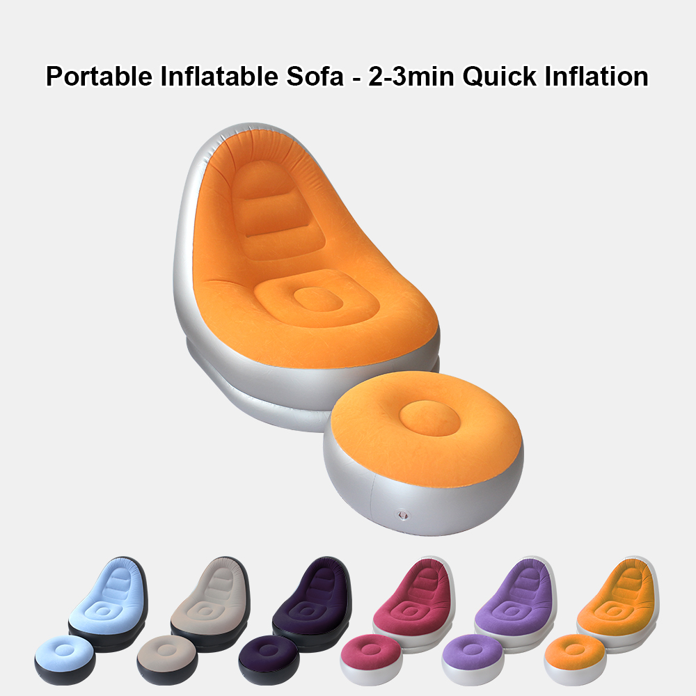 Home Improvement Furniture - Set Sofa Tiup Portabel Multiwarna dengan