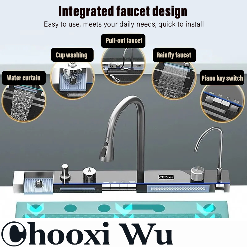 Home Improvement Kitchen Set - CHOO XIWU-Bak Cuci Dapur Stainless Steel,