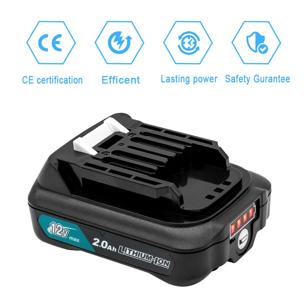 Makita Drill Hp1640 - Baterai Li-ion Isi Ulang 2.0Ah untuk