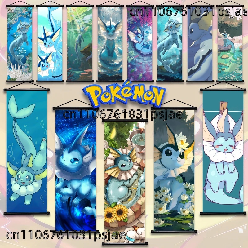 Home Improvement Furniture - Dekorasi Gulungan Pokémon Vaporeon, Berkualitas Tinggi,
