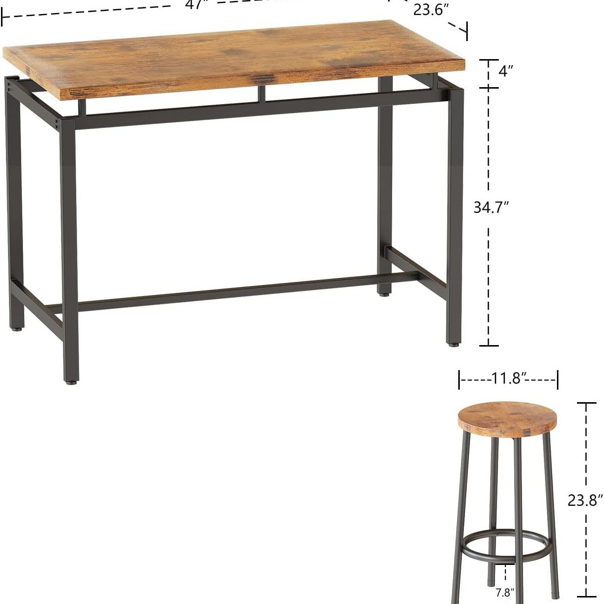 Set meja dan kursi makan lima  - Home Improvement Kitchen Set ulasan dan harga