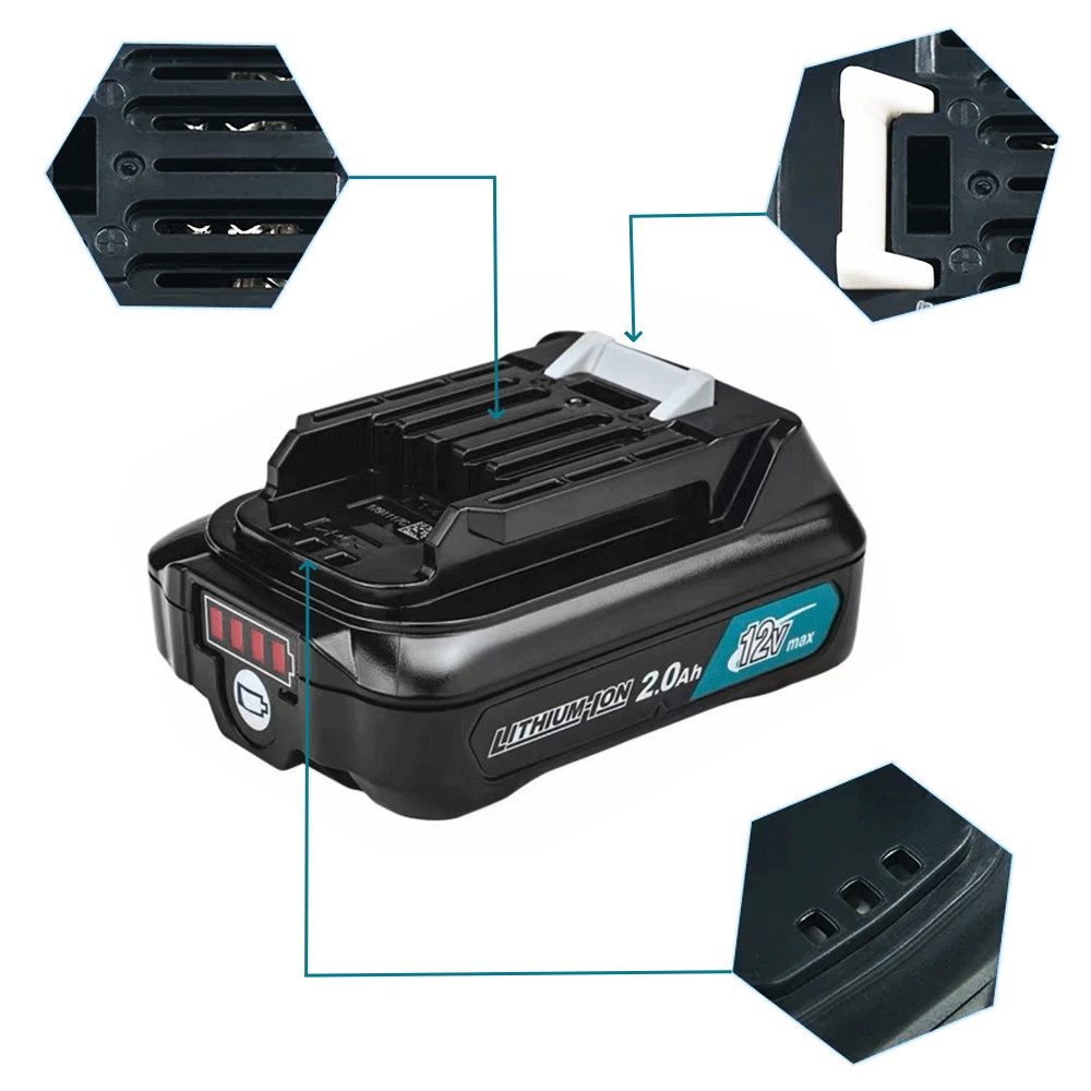 1 Buah Baterai Isi Ulang Pengg - Makita Drill Hp1640 ulasan dan harga